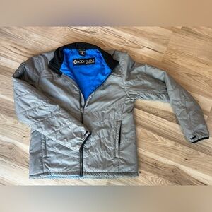 Body Glove Winter Men’s Jacket, 3 in 1 Zip-in Jacket Medium Grey Blue